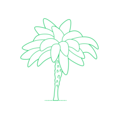 Plants Palms Pygmy Date Palm Silhouette Cutting Svg Files, Free Vectors File
